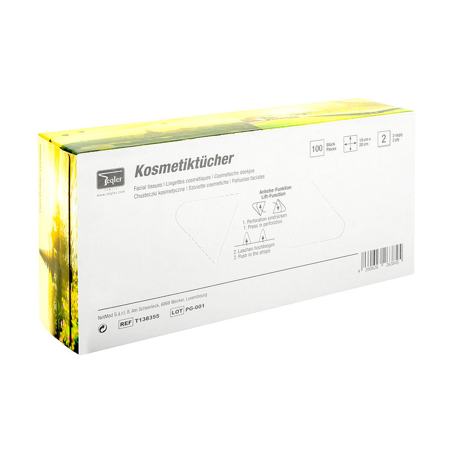 Kozmetikai papírzsebkendő – 100 darabos Kozmetikai papírzsebkendő – 100 darabos Fogyóanyagok 7