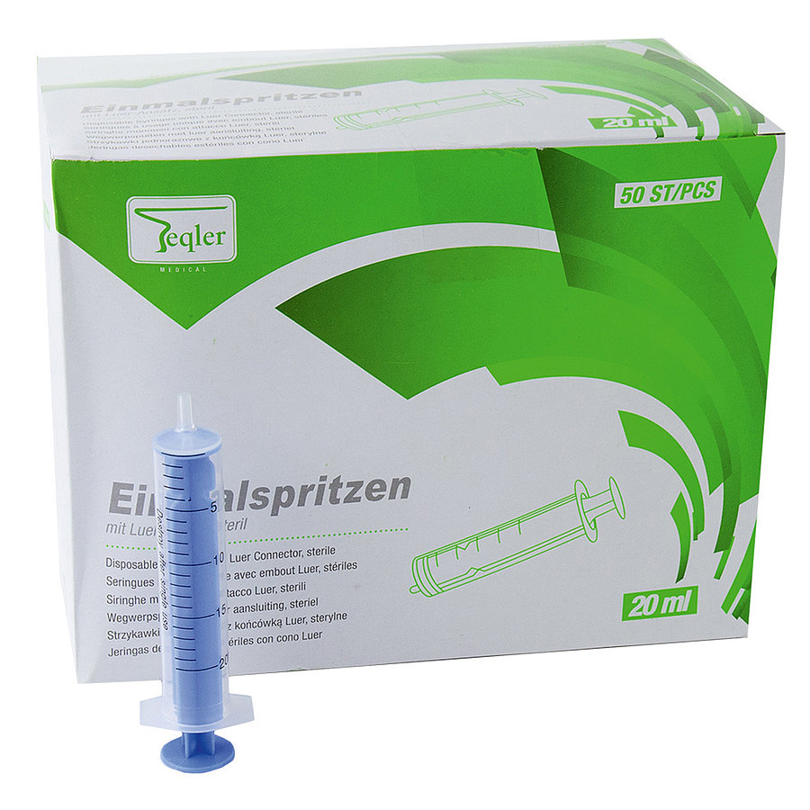 Egyszerhasználatos fecskendő luer csatlakozóval Egyszerhasználatos fecskendő luer csatlakozóval Infúziók, injekciók, fecskendők 23