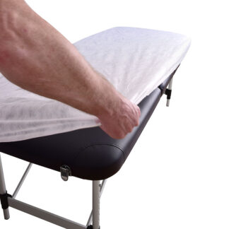 Egyszerhasználatos gumis védőhuzat orvosi vizsgálóágyra